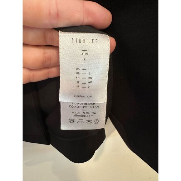 Dion Lee Black Blazer High Fashion Single-Breasted Size US 4 - Picture 4 of 6